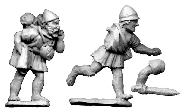 G022 - Light Infantry Officer & Baggage Carrier