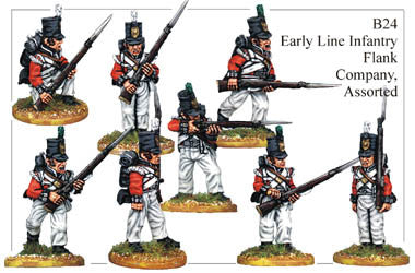 B024  Early Line Infantry Flank Company Assorted
