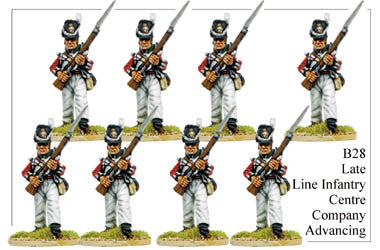 B028  Late Line Infantry Centre Company Advancing