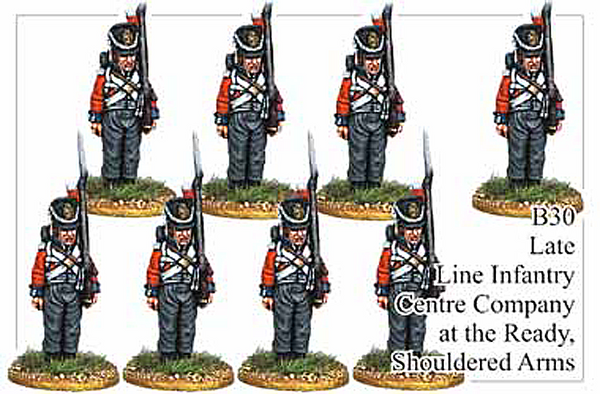 B030  Late Line Infantry Centre Company Shouldered Arms