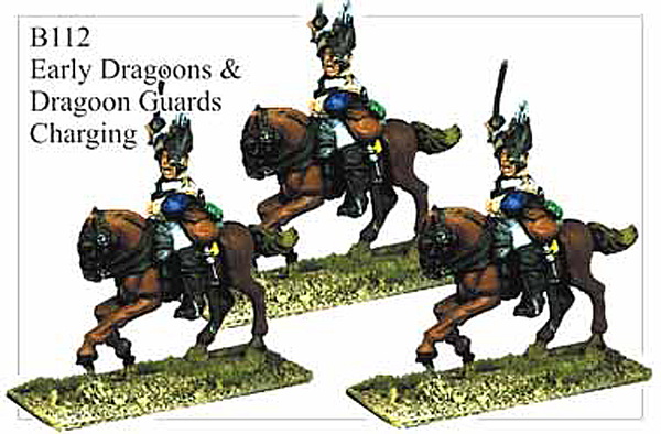 B112 Early Dragoons or Dragoon Guards Charging