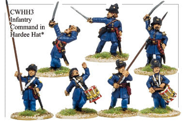 CWHH003 Infantry in Hardee Hats and Frock Coats Command