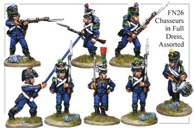 FN026 - Light Infantry Chasseurs In Full Dress Chasseurs, Assorted