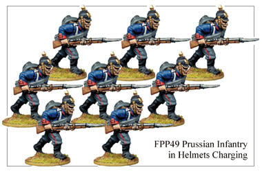 FPP049 Prussian Infantry in Helmets Charging