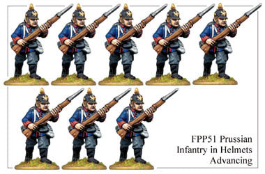 FPP051 Prussian Infantry in Helmets Advancing
