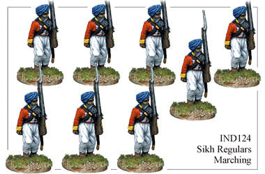 IND124 Sikh Infantry Marching