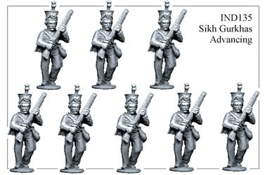 IND135 Sikh Gurkhas Advancing