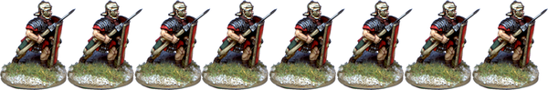 IR041 - Legionaries, Segmented Armour, Advancing, Pilum at 45 Degrees