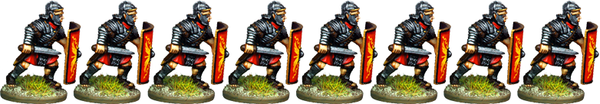 IR052 - Legionaries, Segmented Armour, Armoured Forearm, Advancing with Gladius