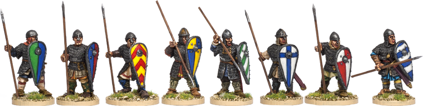 NM013 - Armoured Norman Spearmen Standing