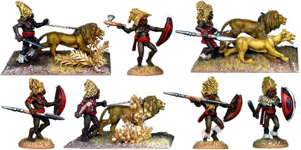 DA116 - Masai Warriors with Lions Mane Headdress