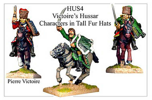 HUS004 - Hussars In Tall Fur Hat Characters