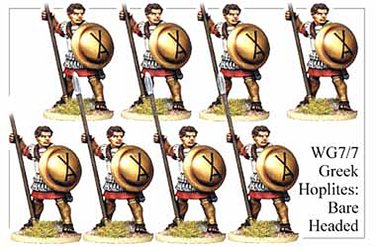 WG077 - Bare Headed Greek Hoplites