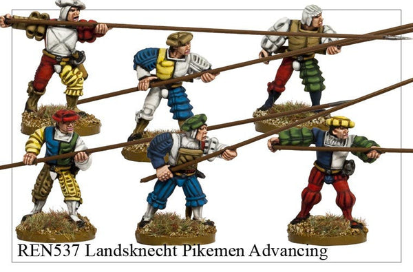 REN537 - Landsknecht Pikemen Advancing