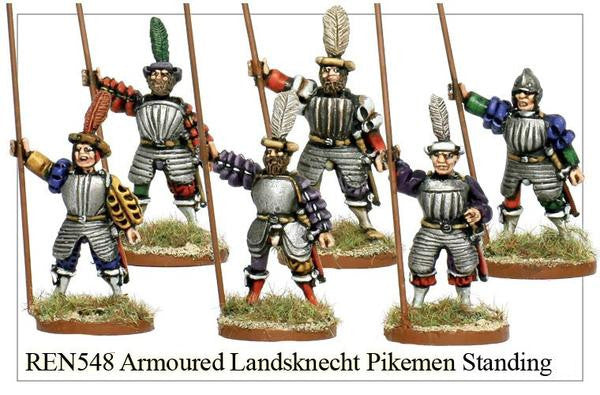 REN548 - Armoured Landsknecht Pikemen Standing 1
