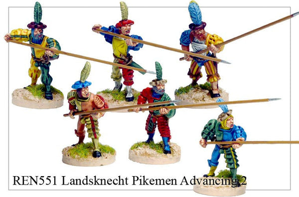 REN551 - Landsknecht Pikemen Advancing 2