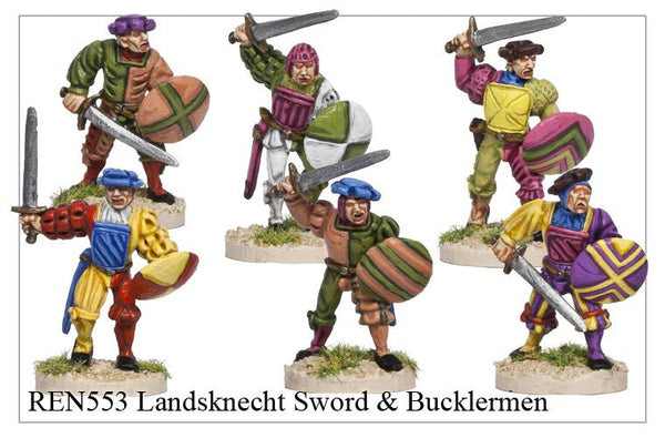 REN553 - Landsknecht Sword and Bucklermen