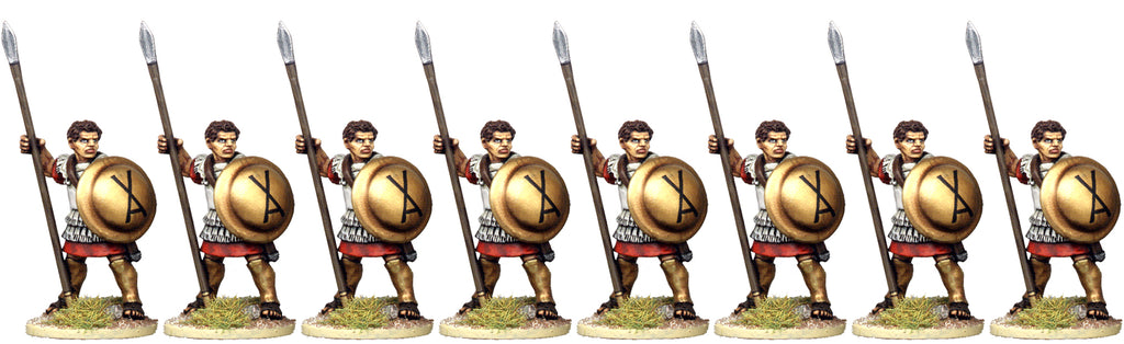 WG077 - Bare Headed Greek Hoplites