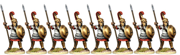 WG078 - Greek Hoplites in Tall Corinthian Helmets