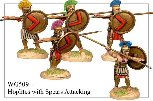 WG509 - Hoplites with Spears Attacking