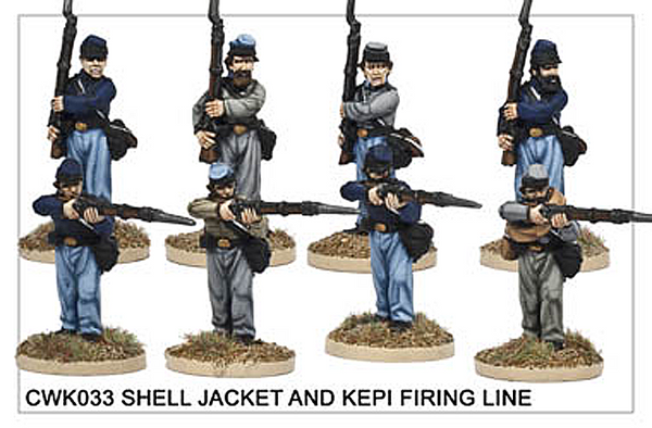 CWK033 Infantry in Kepi and Shell Jacket Firing Line