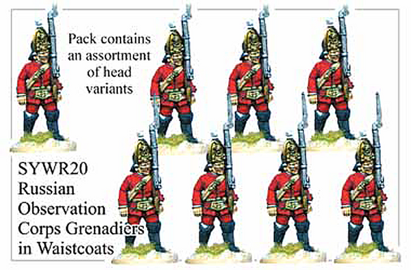 SYWR020 Russian Observation Corps Grenadiers in Waistcoats