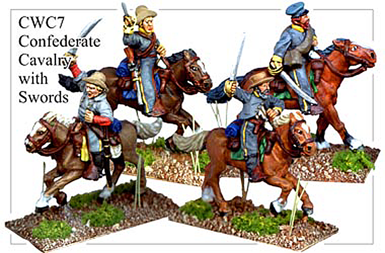 CWC007 Confederate Cavalry with Swords