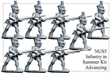 NUS005 Infantry in Summer Kit Advancing