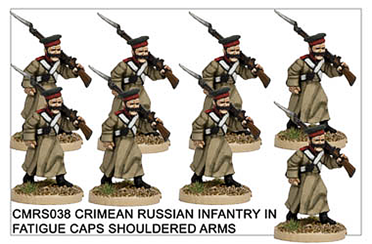 CMRS038 Infantry in Fatigue Caps Shouldered Arms