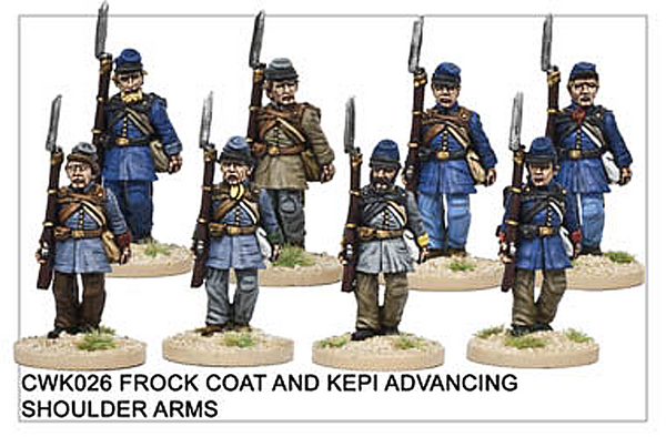 CWK026 Infantry in Kepi and Frock Coat Marching