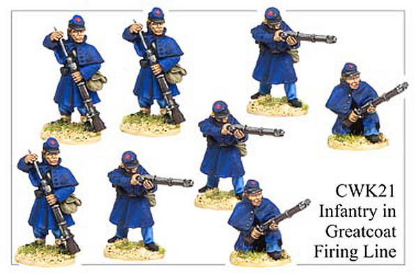 CWK021 Infantry in Kepi and Greatcoat Firing Line