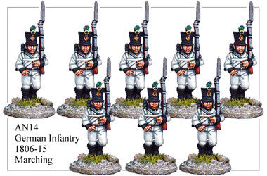 AN014 German Infantry 1806-15 Marching
