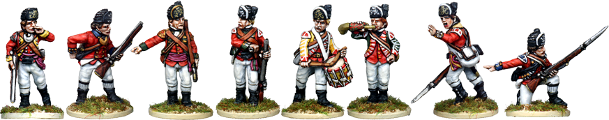 AWI044 - British Infantry Command In Chain Helmets