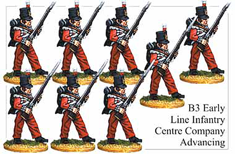 B003 Early Line Infantry Centre Company Advancing