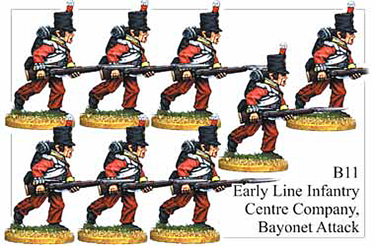B011 Early Line Infantry Centre Company Bayonet Attack