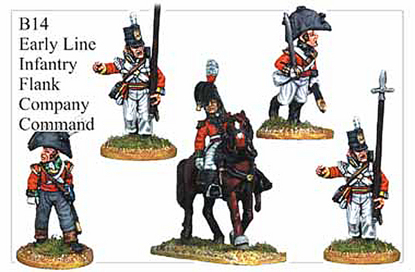 B014  Early Line Infantry Flank Company Command