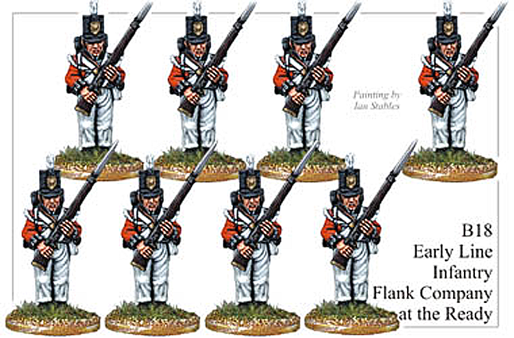 B018  Early Line Infantry Flank Company At the Ready