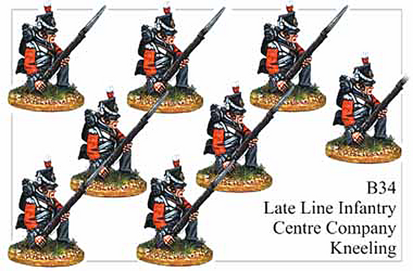 B034  Late Line Infantry Centre Company Kneeling