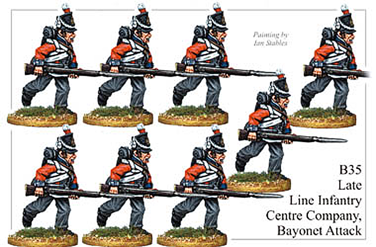 B035  Late Line Infantry Centre Company Bayonet Attack