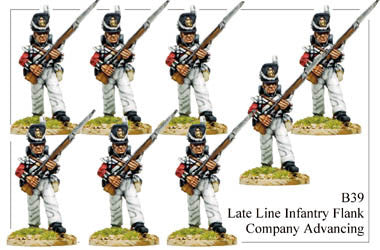 B039 Late Line Infantry Flank Company Advancing