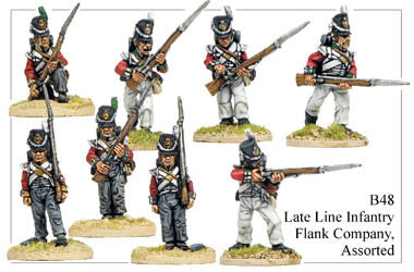 B048 Late Line Infantry Flank Company Assorted