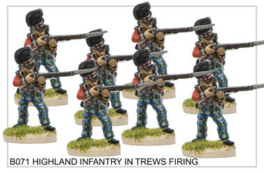 B071 Highlander Centre Company in Trews Firing