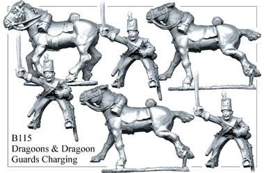 B115 Dragoons or Dragoon Guards Charging