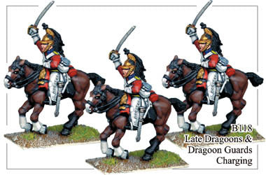 B118 Late Dragoons or Dragoon Guards Charging