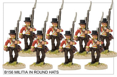 B156 Militia in Round Hats