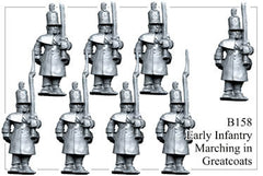 B158 Infantry in Greatcoats Marching