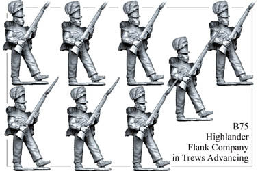 B075 Highlander Flank Company in Trews Advancing