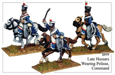 B099 Late Hussars Wearing Pelisse Command