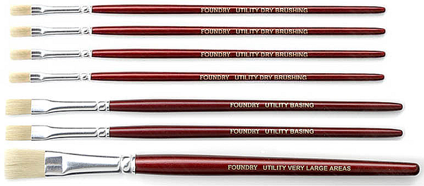 Javis Sable Paint Brush Set - Model & Wargaming Sizes 00000 To 2 - Made In UK
