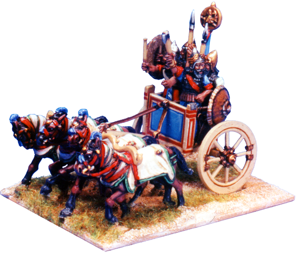 BSASS003 - Four Man, Four Horse Heavy Command Chariot